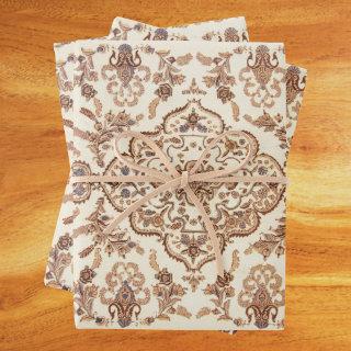Vintage Floral Persian Rug Pattern  Sheets