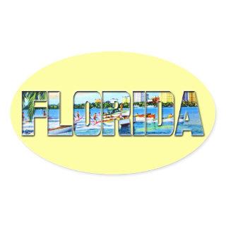 Vintage Florida Oval Sticker