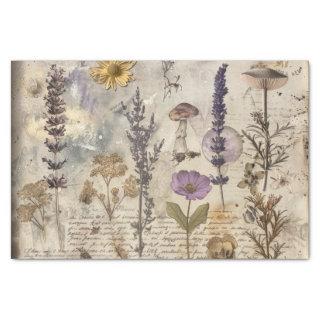 Vintage Flowers Decoupage Tissue Paper