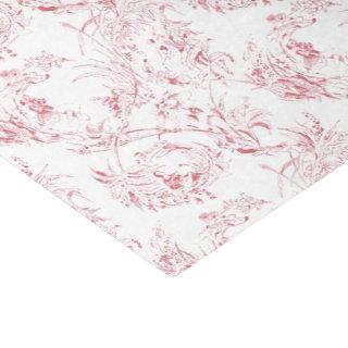 Vintage French Floral Fantasy Toile-Pink Tissue Paper