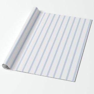 Vintage French Ticking Stripe Pattern Blue Gift