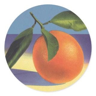 Vintage Fruit Crate Label Art, Juciful Oranges