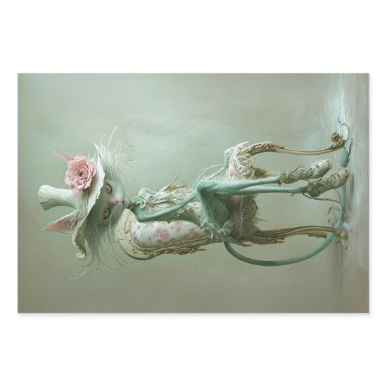 Vintage Gatsby Cats Sage Green Decoupage   Sheets