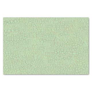 Vintage Green Crackle Texture Decoupage Tissue Paper
