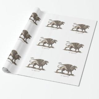 Vintage griffin (gryphus greiff) illustration.