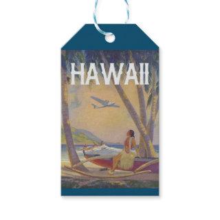 Vintage Hawaiian Travel - Hawaii Hula Dancer   Gift Tags