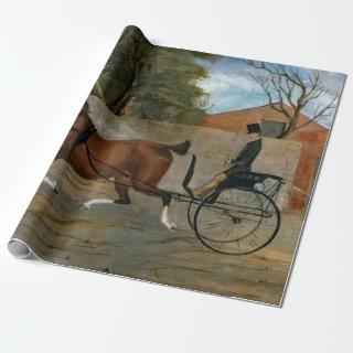 Vintage Horse Carriage Painting