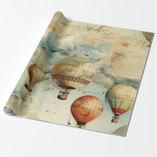 Vintage Hot Air Balloon in a Serene Landscape (6)