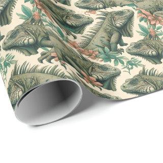 Vintage Iguana Pattern