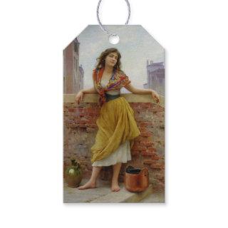 Vintage Italian Water-Carrier Girl Gift Tags