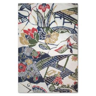 Vintage Japanese Kimono Textile (Bingata) Tissue Paper