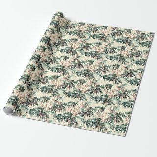 Vintage Jungle: Dark Green, Orange Lily.