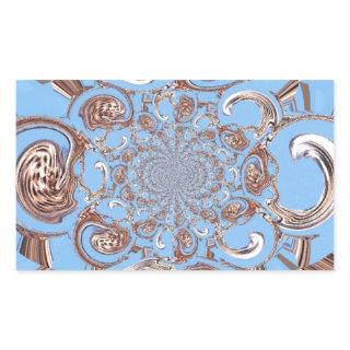 Vintage Kaleidoscope Art Print Rectangular Sticker