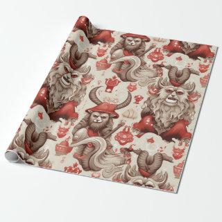 Vintage Krampus Pattern