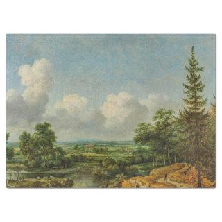 Vintage Landscape and Sky Scene Decoupage Tissue Paper
