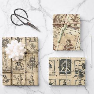 Vintage Look Sepia Tarot Card  Sheets