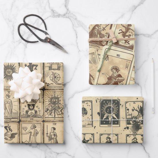 Vintage Look Sepia Tarot Card  Sheets
