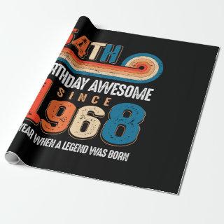 Vintage Made In 1968 54th  Birthday The Legend