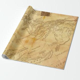 Vintage map background paper