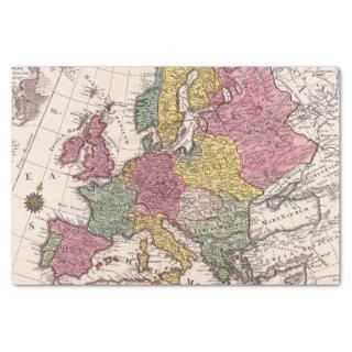 Vintage Map Europe Africa World  Tissue Paper