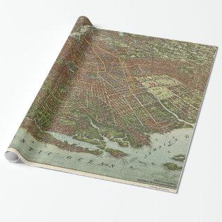 Vintage Map of Brooklyn NY (1908)