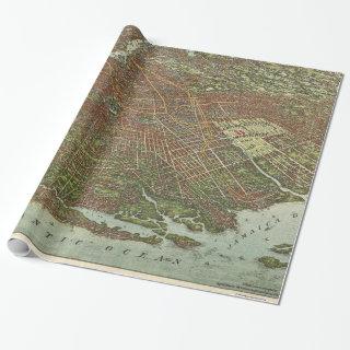 Vintage Map of Brooklyn NY (1908)