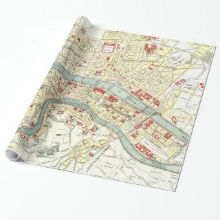Vintage Map of Lyon France (1900)