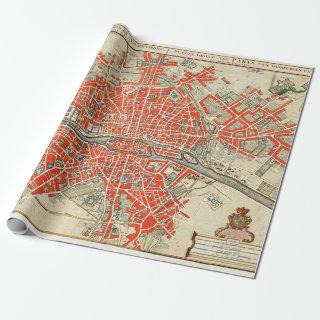 Vintage Map of Paris France (1721–1774)