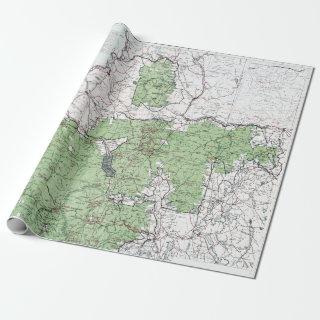 Vintage map of the White Mountains