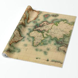 Vintage Map of The World (1911) - Stylized