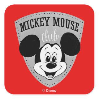 Vintage Mickey Mouse Club Square Sticker