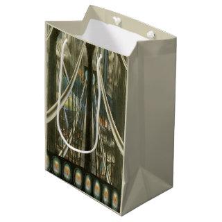 Vintage New York Architecture, Brooklyn Bridge Medium Gift Bag