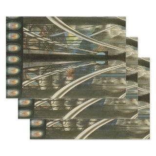 Vintage New York Architecture, Brooklyn Bridge  Sheets