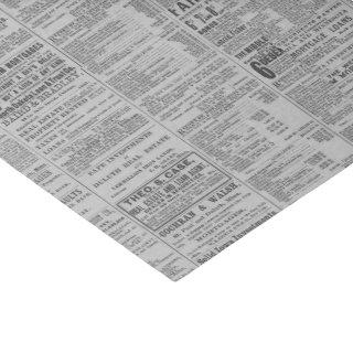Vintage Newspaper Advertisement Tissue Paper