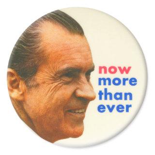 Vintage Nixon Now More Than Ever Campaign Button Classic Round Sticker