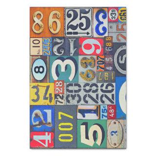 Vintage Numbers Decoupage Or Collage Paper