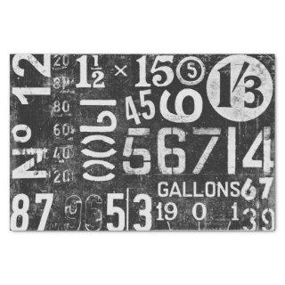 Vintage Numbers Tissue Paper for decoupage