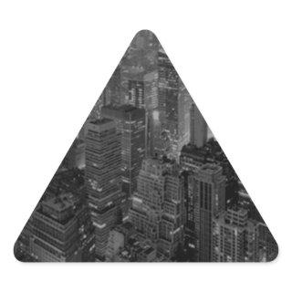 Vintage Old Style New York City Script Triangle Sticker