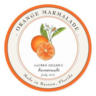 Vintage Orange Marmalade jar Canning label
