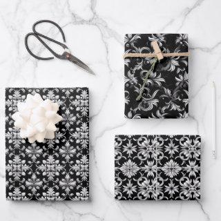 Vintage Ornamental 3D Black and White Design  Sheets