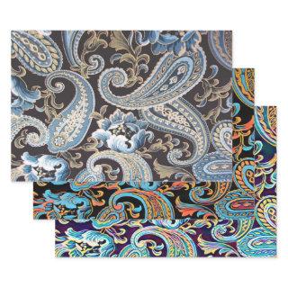 Vintage Paisley on three colors  Sheets