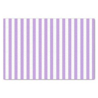 Vintage Pastel Purple White Stripes Striped Tissue Paper