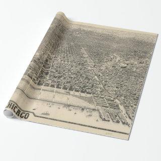 Vintage Pictorial Map of Chicago (1916)
