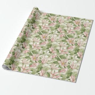 Vintage Pink and White Magnolias
