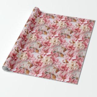 Vintage Pink Flower Blooms