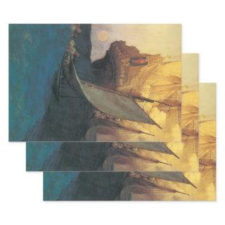 Vintage Pirate, Attack on a Galleon by Howard Pyle  Sheets
