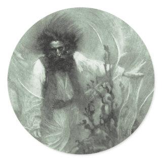 Vintage Pirates, Captain Goldsack by Howard Pyle Classic Round Sticker