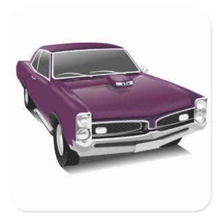 vintage pontiac gto customize me sticker