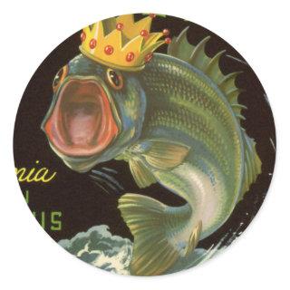 Vintage Product Can Label Art, Kingfish Asparagus