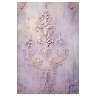 Vintage purple grunge wall gold foil baroque tissue paper